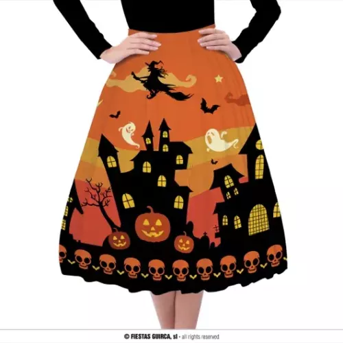 JUPE D'HALLOWEEN ORANGE