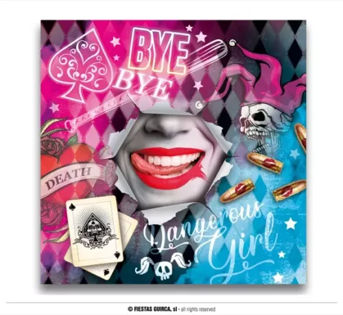 SACHET 20 SERVIETTES DANGEROUS 16X16 CMS – Image 2