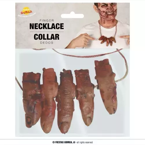 COLLIER 5 DOIGTS ENSANGLANTÉS