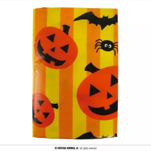 NAPPE HALLOWEEN JAUNE/ORANGE 130 X 175 CMS.