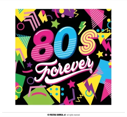 SACHET 20 SERVIETTES 80S 16X16 CMS