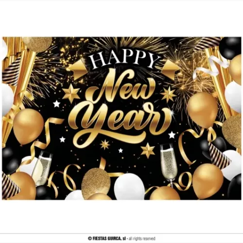 PHOTOCALL HAPPY NEW YEAR 220X150 CM
