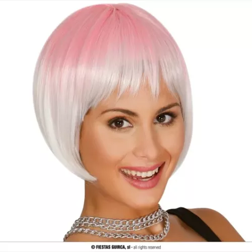 PERRUQUE ROSE / BLANCHE