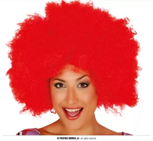 PERRUQUE BIG AFRO ROUGE