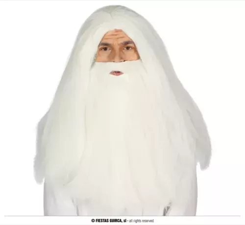PERRUQUE ET BARBE BLANCHE