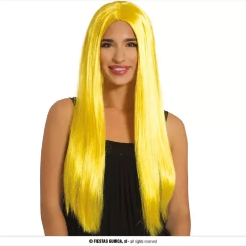 PERRUQUE CHEVEUX LONGS JAUNE