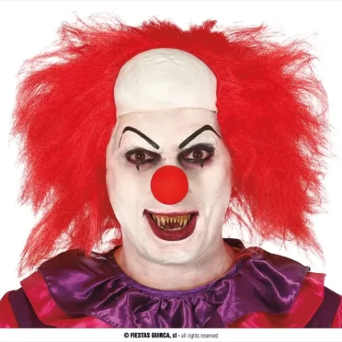 PERRUQUE CLOWN TERREUR AVEC BOÎTE