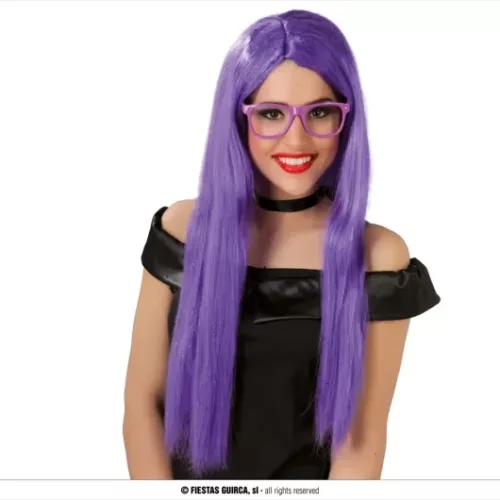 PERRUQUE CHEVEUX LONGS LILAS