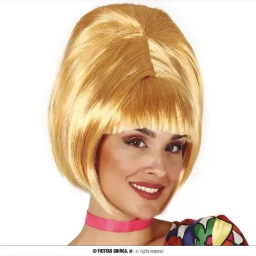 PERRUQUE BLONDE DES ANNÉE 60 (BOÎTE)