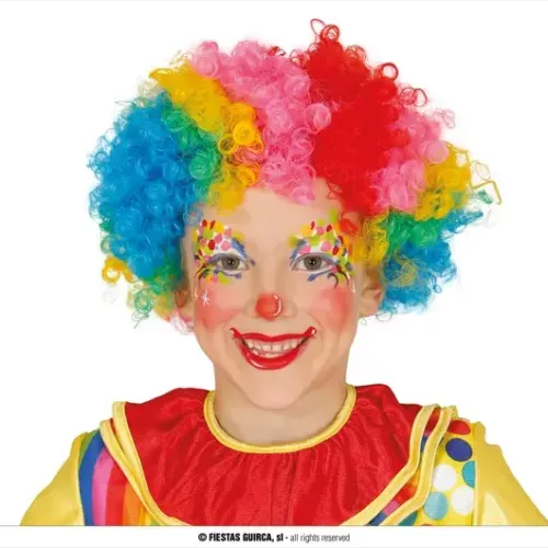 PERRUQUE CLOWN ENFANT MULTICOLORE