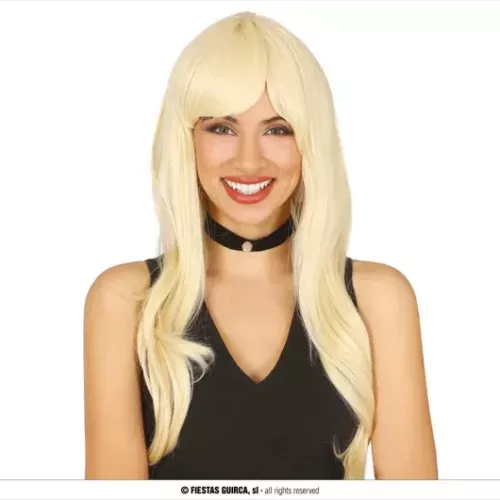 PERRUQUE LONGUE BLONDE EXTRA (BOÎTE)