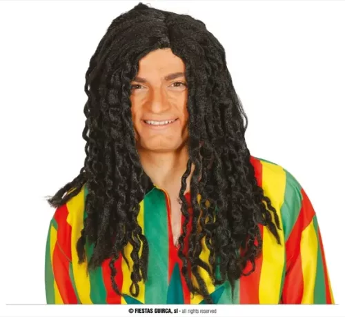 PERRUQUE RASTA  NOIRE (BOÎTE)