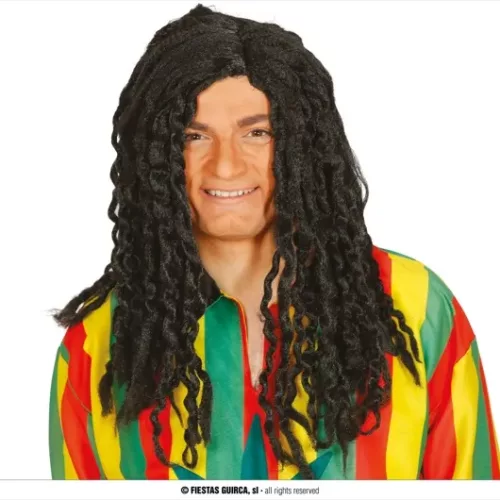 PERRUQUE RASTA  NOIRE (BOÎTE)