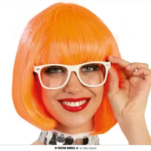PERRUQUE CARRÉE ORANGE