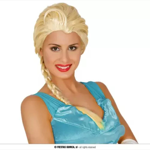 PERRUQUE PRINCESSE BLONDE TRESSE (BOÎTE)