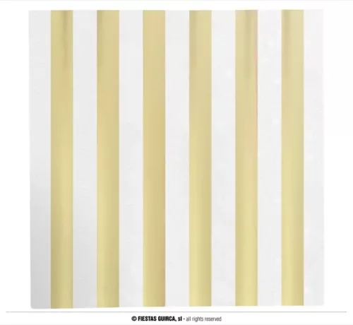 SACHET 20 SERVIETTES DE TABLE OR 16X16 CMS.