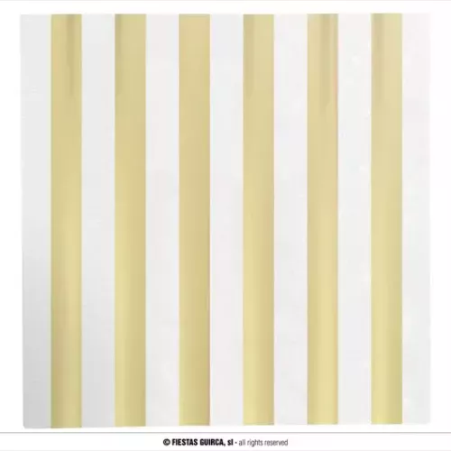 SACHET 20 SERVIETTES DE TABLE OR 16X16 CMS.