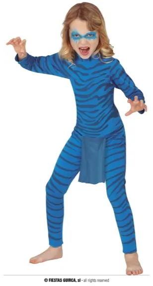 FELIN BLEU 10 12 ANS