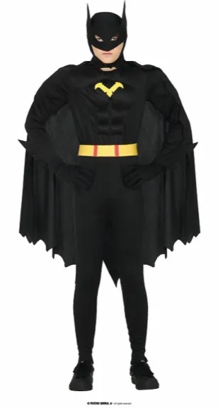 HÉROS NOIR ENFANTS TAILLE 14-16 ANS – Image 2
