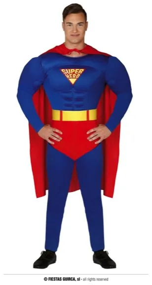 SUPER-HÉROS MUSCLÉ ENFANTS TAILLE 14-16 ANS