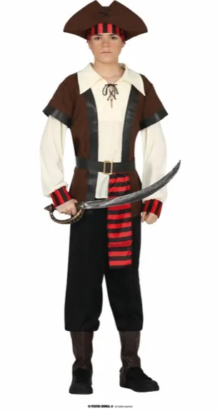 PIRATE DES SEPT MERS ENFANTS TAILLE 14-16 ANS – Image 2