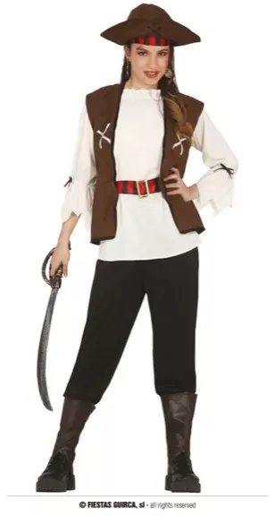 PIRATE DES SEPT MERS ENFANTS TAILLE 14-16 ANS