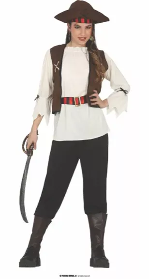 PIRATE DES SEPT MERS ENFANTS TAILLE 14-16 ANS – Image 2