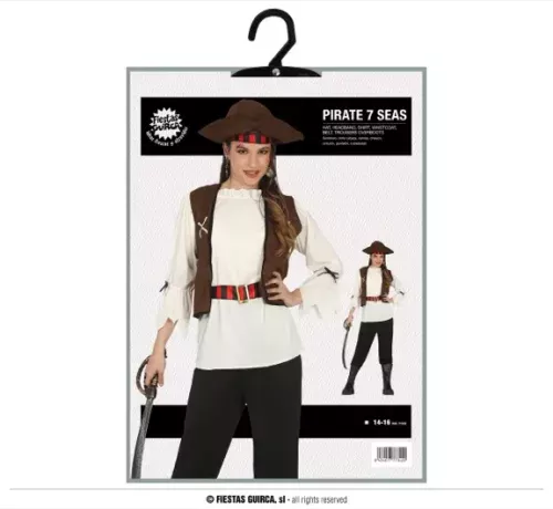 PIRATE DES SEPT MERS ENFANTS TAILLE 14-16 ANS – Image 4