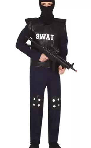 OFFCIER DE POLICE SWAT ENFANTS TAILLE 14-16 ANS