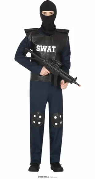 OFFCIER DE POLICE SWAT ENFANTS TAILLE 14-16 ANS – Image 2
