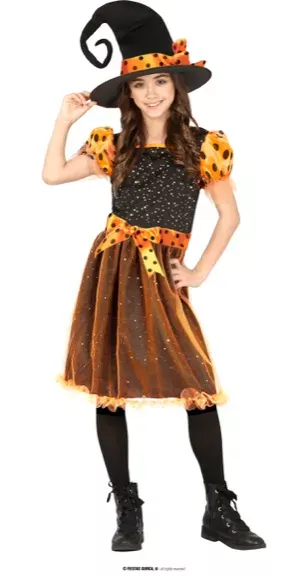 SORCIÈRE ORANGE 5-6 ANS – Image 2