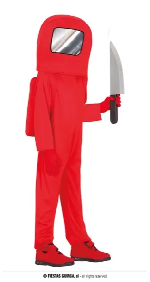 ASTRONAUTE ROUGE ENFANT 5 6 ANS