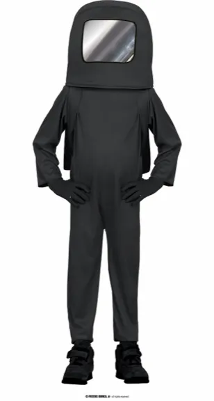 ASTRONAUTE NOIR ENFANT 5 6 ANS – Image 2