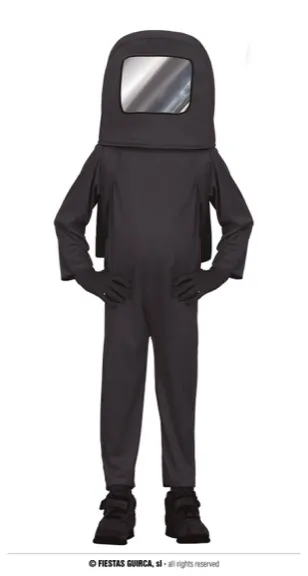 ASTRONAUTE NOIR ENFANT 7 9 ANS