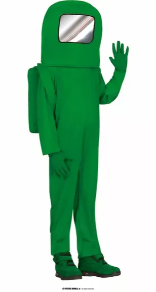 ASTRONAUTE VERT ENFANT 5 6 ANS – Image 2