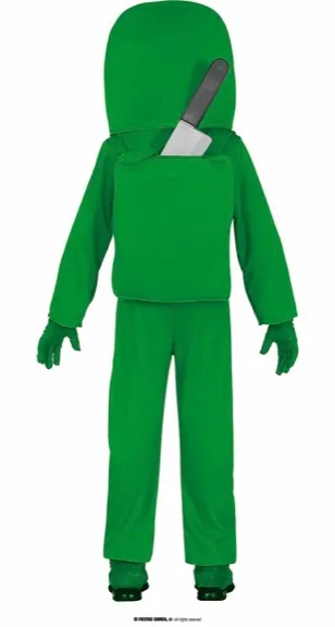 ASTRONAUTE VERT ENFANT 5 6 ANS – Image 3