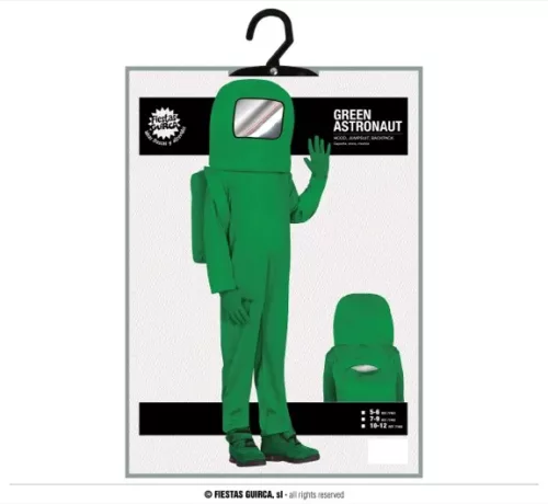 ASTRONAUTE VERT ENFANT 5 6 ANS – Image 4