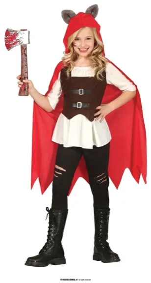 LITTLE WOLF RED RIDING HOOD, ENFANT, 3 - 4 ANS