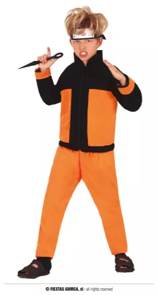 BLACK ORANGE NINJA ENFANT, 7 - 9 ANS