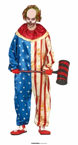 PATRIOT CLOWN, ADULTE, 48 - 50 – Image 2