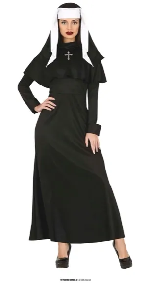 GOTHIC NUN, ADULTE, 42 - 44