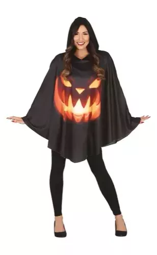 PUMPKIN PONCHO, ADULTE,