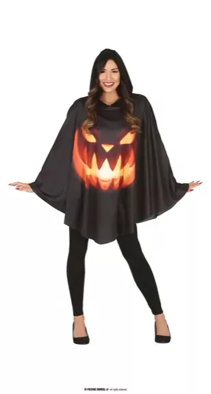 PUMPKIN PONCHO, ADULTE,