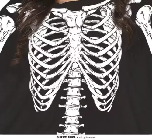 SKELETON PONCHO, ADULTE, – Image 4