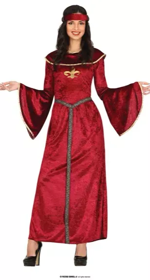 MEDIEVAL PRINCESS, ADULTE, 38 - 40 (M)