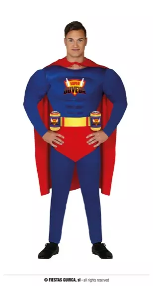SUPER BUVEUR, ADULTE, 48 – 50 (M)