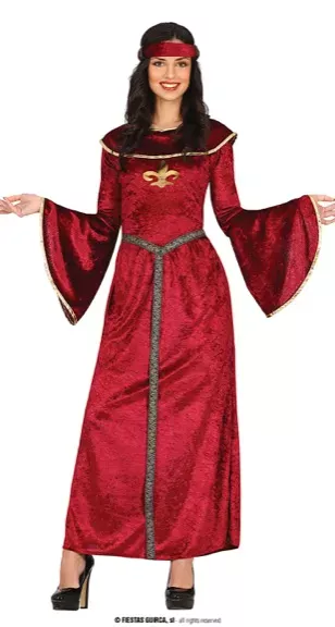 MEDIEVAL PRINCESS, ADULTE, S 36-38