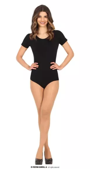 MAILLOT MANCHE COURTES NOIR ADULTE 42-44(L)