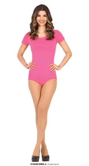 MAILLOT MANCHE COURTES ROSE ADULTE 42-44(L)