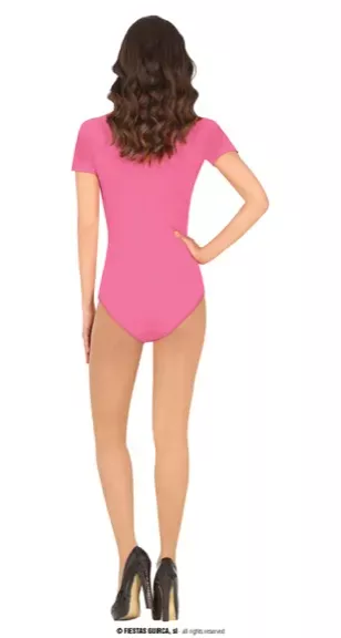 MAILLOT MANCHE COURTES ROSE ADULTE 42-44(L) – Image 2